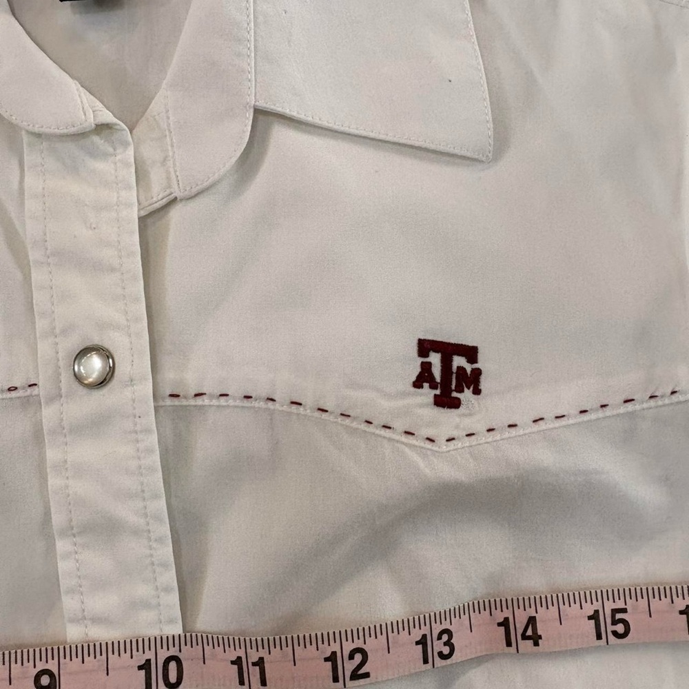 Women’s White Embroidered Western Shirt